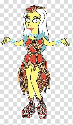 Lady Gaga en los Simpson transparent background PNG clipart