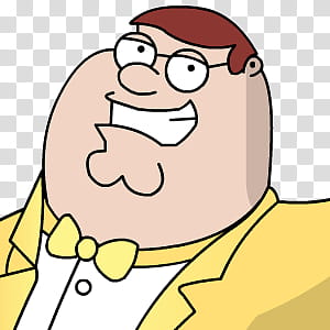 Peter Griffin Sykons, Peter Griffen Tux zoomed  transparent background PNG clipart