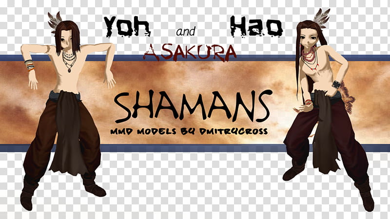 [Shaman] Hao x Yoh Asakura art | Shaman King | dl transparent background PNG clipart