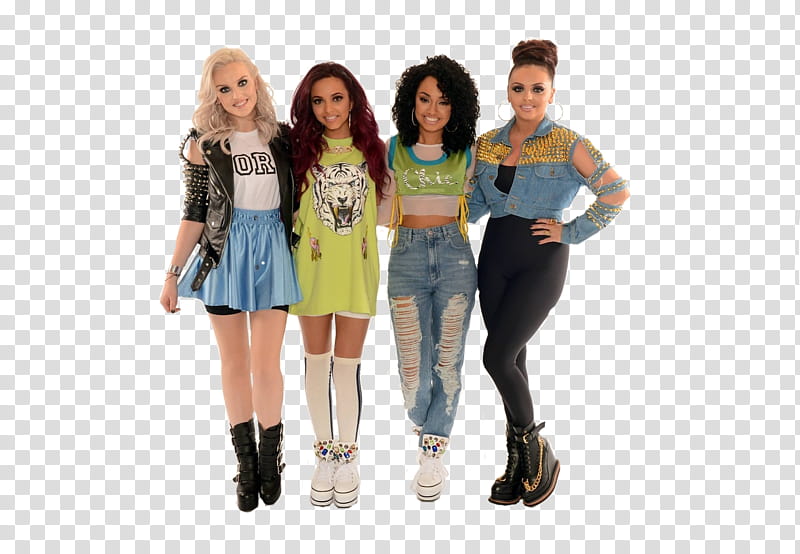 Little Mix, four women standing transparent background PNG clipart