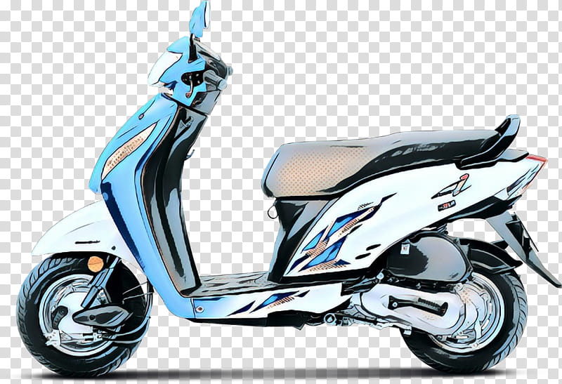 Retro, Pop Art, Vintage, Honda Activa I, Car, Honda Activa 5g, Scooter, Motorcycle transparent background PNG clipart