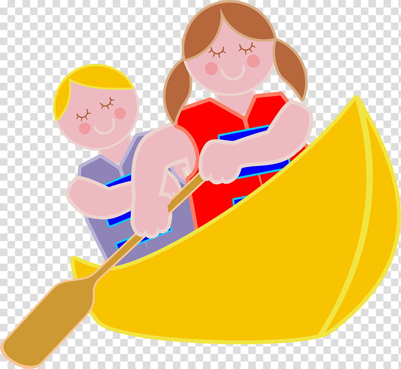 Canoe, Kayak, Rowing, Canoe Sprint, Kayaking, Pirogue, Cartoon, Fun transparent background PNG clipart