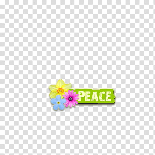 love and peace, peach and flowers transparent background PNG clipart