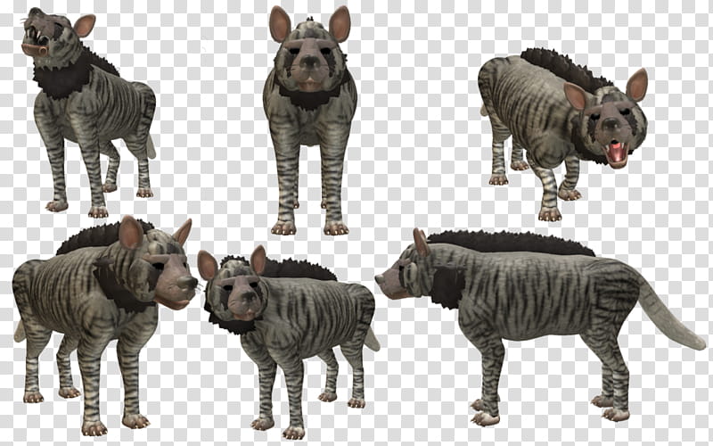 Spore Creature: Striped Hyena transparent background PNG clipart