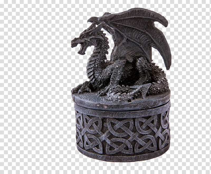 dragon statuette transparent background PNG clipart