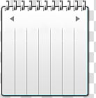 Vista Rainbar V English, white lined paper transparent background PNG clipart