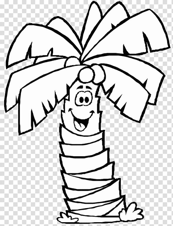 Coconut Tree Drawing, Coloring Book, Palm Trees, Page, Palm Sunday, Child, Sabal, Branch transparent background PNG clipart