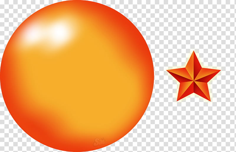 Super DragonBall, orange star and ball illustration transparent background PNG clipart