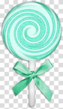 Piruletas s, spiral white and teal lollipop illustration transparent background PNG clipart