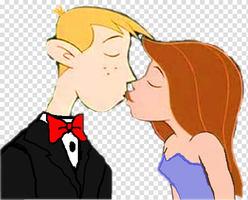 Kim and Ron Kissing Romances transparent background PNG clipart