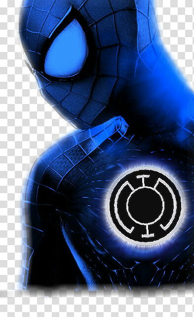 Blue Lantern Spiderman Render  transparent background PNG clipart