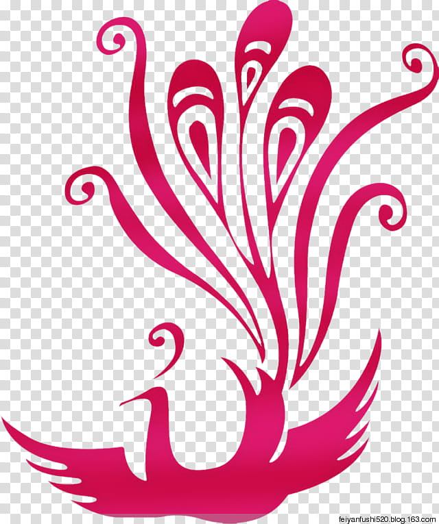 Pink Flower, Chinese Art, Peafowl, Drawing, Phoenix, Beak, Petal, Leaf transparent background PNG clipart