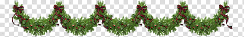 Christmas garlands, green decor illustration transparent background PNG clipart