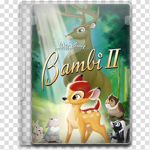 Movie Icon Mega , Bambi II, Walt Disney Bambi II game case transparent background PNG clipart