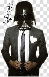 man wearing Darth Vader mask transparent background PNG clipart