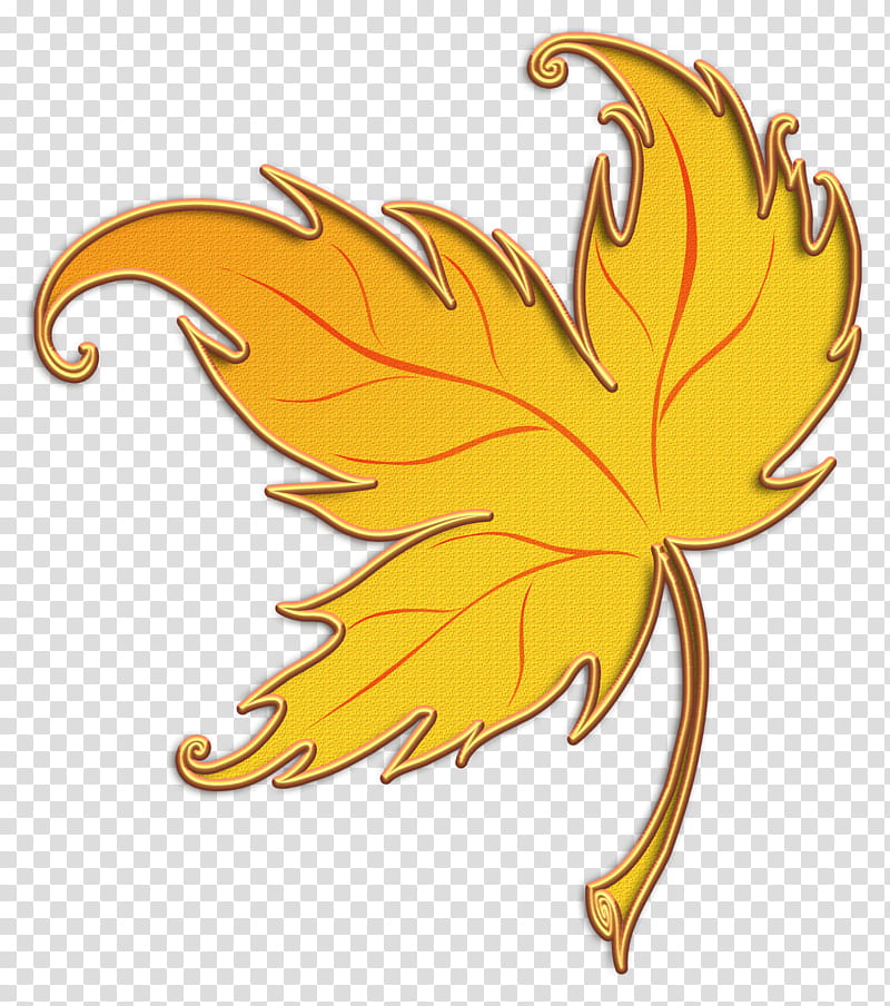 Enchanting Autumn Elements, yellow leaf illustration transparent background PNG clipart