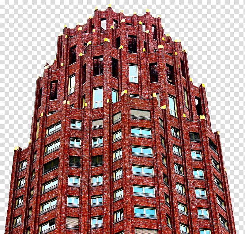 , red concrete building transparent background PNG clipart