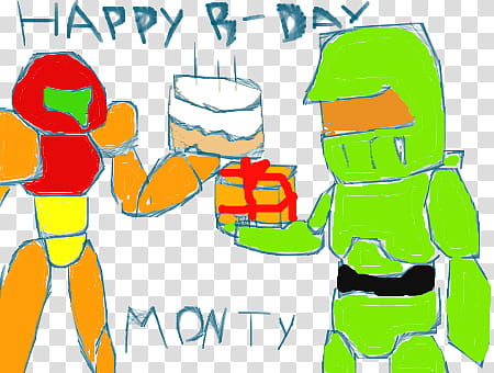 Happy Birthday Monty transparent background PNG clipart