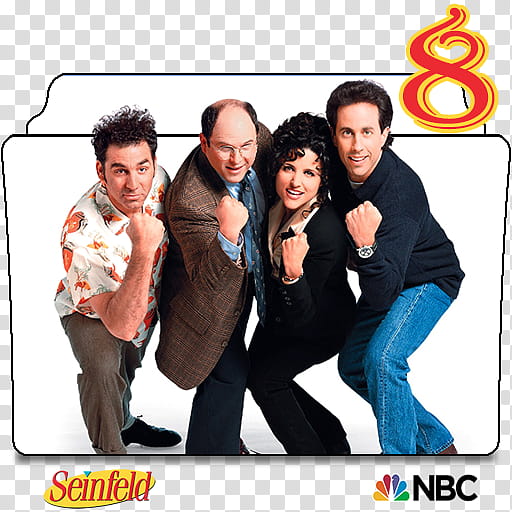 Seinfeld series and season folder icons, Seinfeld S ( transparent background PNG clipart