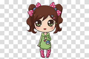 , girl animated illustration transparent background PNG clipart thumbnail