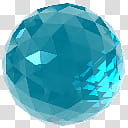 Crystalisman QT Dock Icon Set, ct_BlueApatite_x, blue ball illustration transparent background PNG clipart