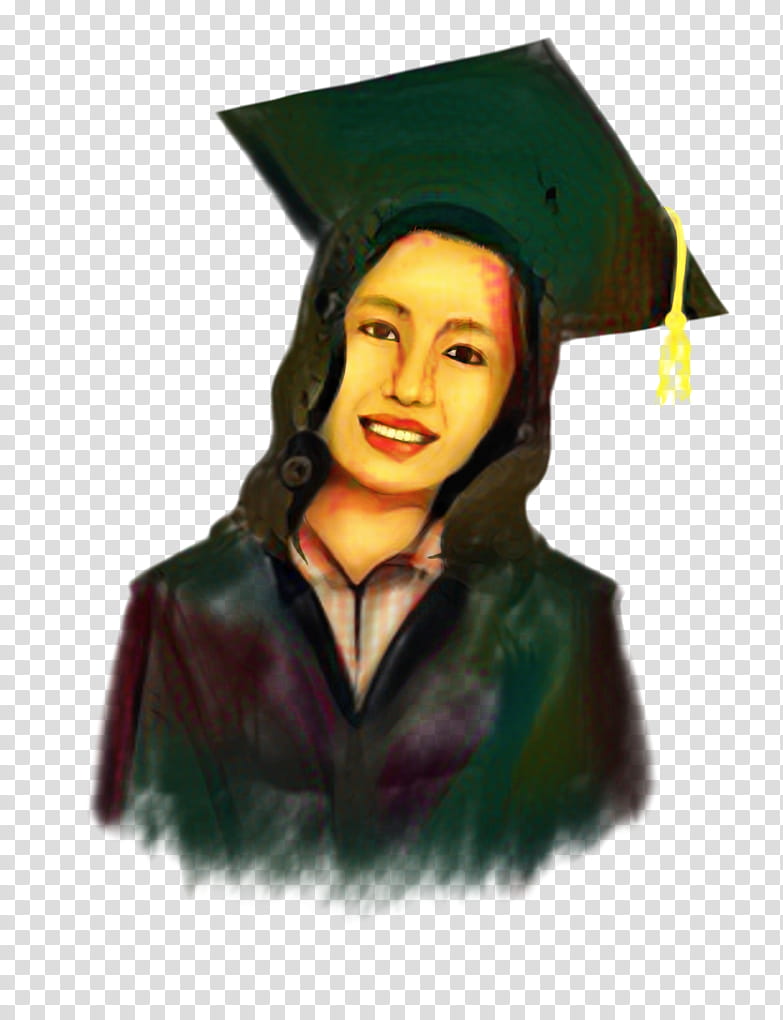 Graduation, Square Academic Cap, Academician, Portrait, Character, Academic Dress, MortarBoard, Headgear transparent background PNG clipart