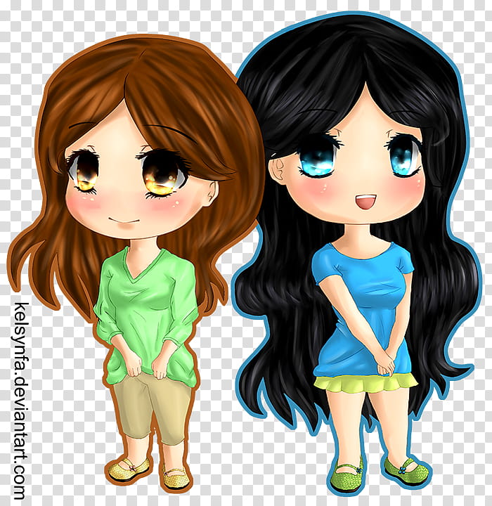 Comission, Julie and Helen transparent background PNG clipart