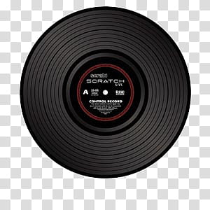 Vinyl Record Icons, Vinyl_White_512, black vinyl disc art, png