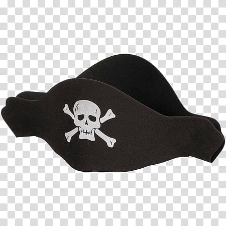 Pirates, gray and black pirate hat transparent background PNG clipart