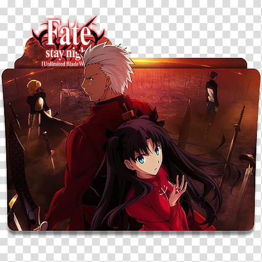 Anime Icon Pack , Fate Stay Night Unlimited Blade Works v transparent background PNG clipart
