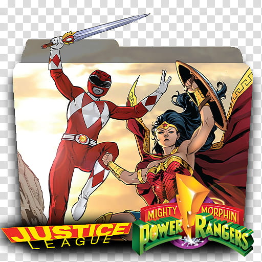 DC Rebirth MEGA FINAL Icon v, Justice-League-vs-Power-Rangers-v., Power Rangers and Justice League folder icon transparent background PNG clipart