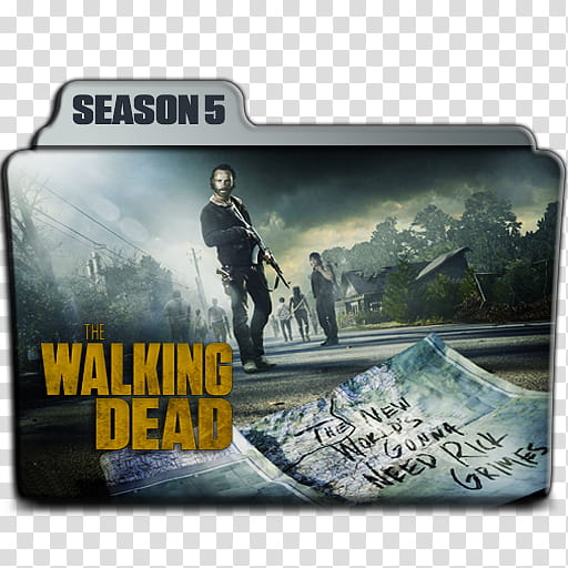 The Walking Dead folder icons Season B, TWD S B transparent background PNG clipart