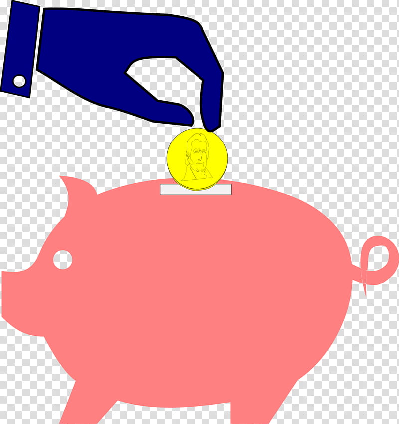 Piggy Bank, Money, Saving, Savings Bank, Demand Deposit, Money Bag, Red, Snout transparent background PNG clipart