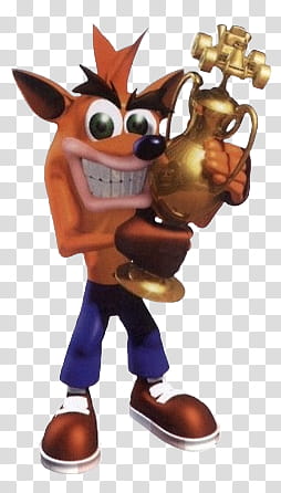 CTR Crash Team Racing Crash Trophy Small transparent background PNG clipart