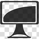 Flat GuiKit Beta, black computer monitor illustration transparent background PNG clipart