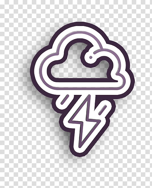 cloudy icon forecast icon lightning icon, Rain Icon, Thunder Icon, Weather Icon, Logo, Symbol transparent background PNG clipart