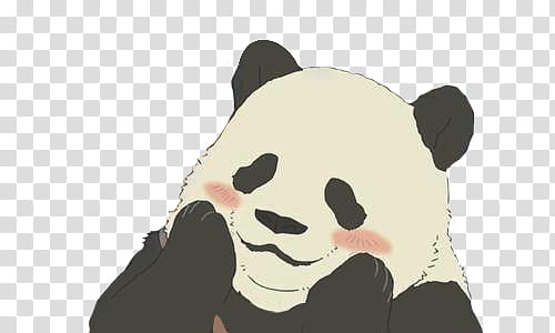 F IminLove, Panda illustration transparent background PNG clipart