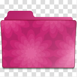 Pattern Folder Icons Set , pink folder illustration transparent background PNG clipart