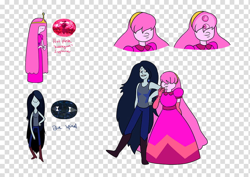 PB and Marceline as Crystal Gems transparent background PNG clipart