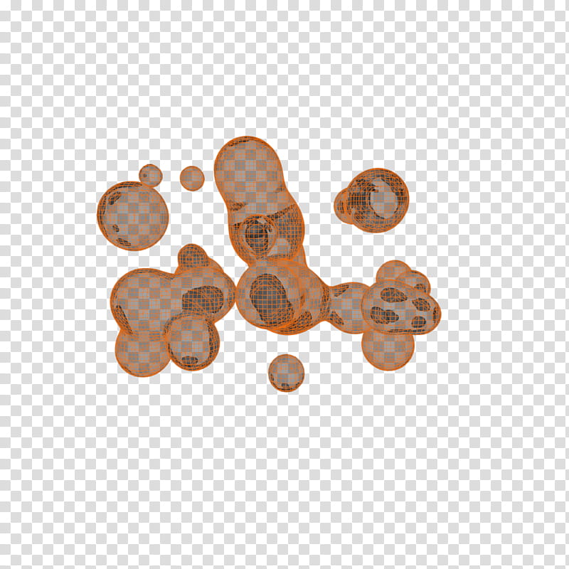Wireframe Metballs, brown illustration transparent background PNG clipart