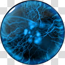 Atomix , blue orb illustration transparent background PNG clipart