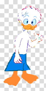 Dewey Duck Quack Render Summer transparent background PNG clipart