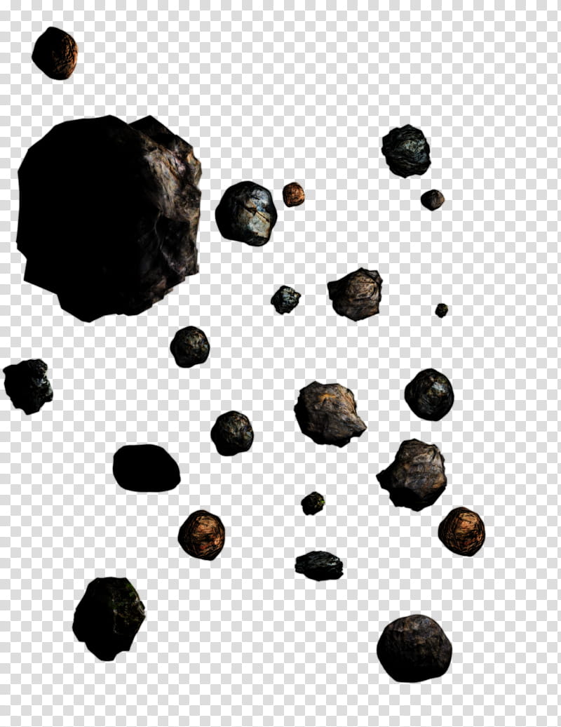 Asteroid Belts Mega , black stone lot transparent background PNG clipart