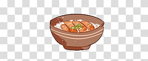 Foods s, illustration of brown bowl transparent background PNG clipart thumbnail