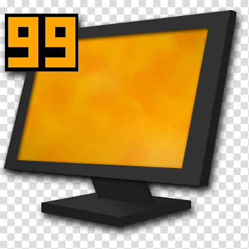 Orange Phoenix Icon , Fraps, black and orange  computer monitor transparent background PNG clipart