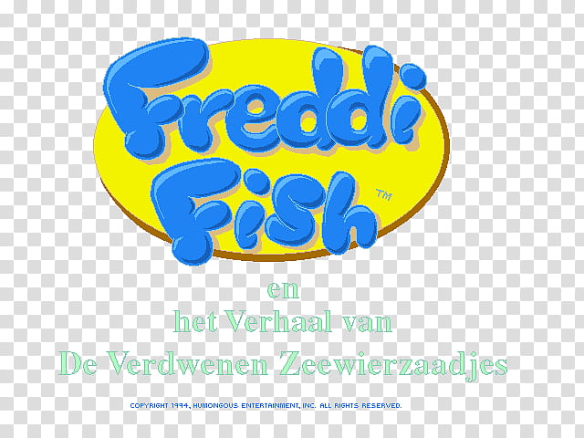 Fish, Logo, Computer, Freddi Fish, Freddi Fish 2 The Case Of The Haunted Schoolhouse, Text, Yellow, Area transparent background PNG clipart