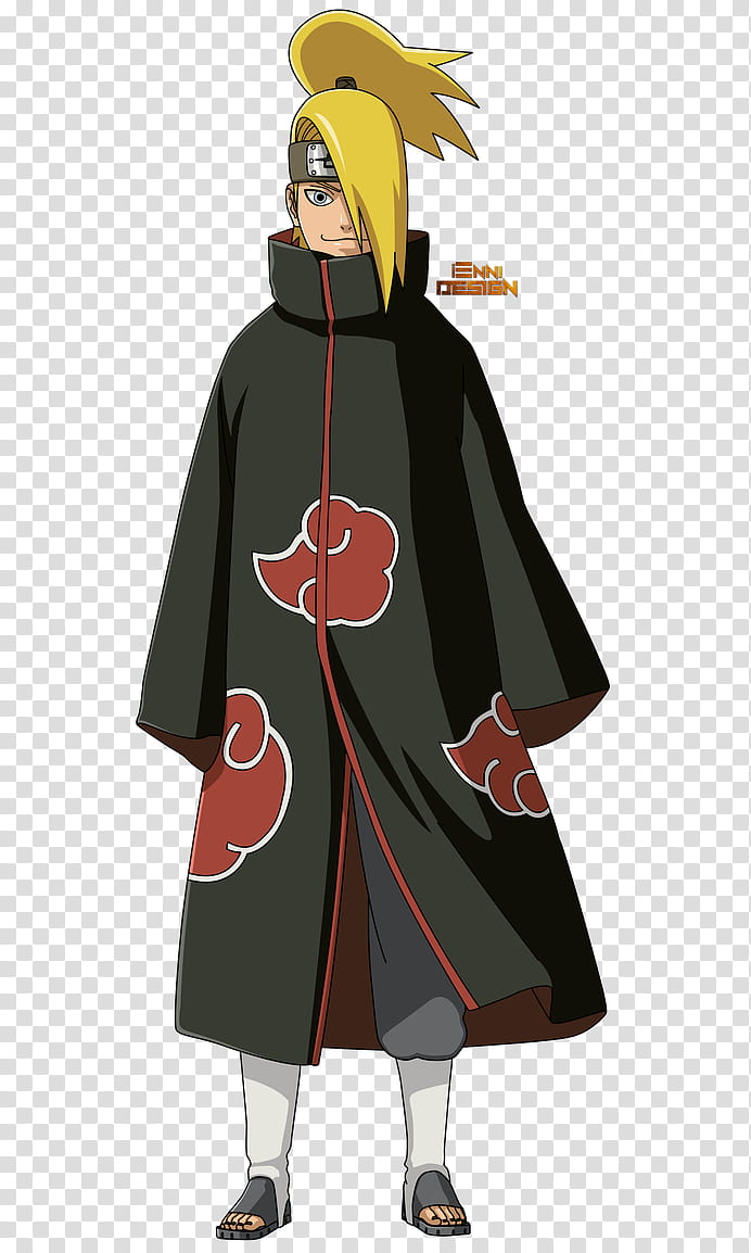Deidara , Naruto's Deydara from Akatsuki illustration transparent  background PNG clipart