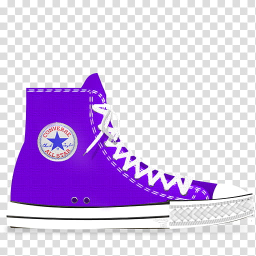 converse, unpaired purple and white Converse high-top sneaker illustration transparent background PNG clipart