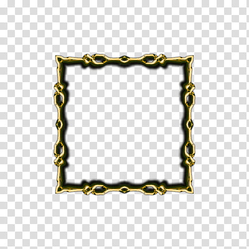 Frame Frame, Frames, Rectangle, Brass, Steel, Radio Broadcasting, Yellow, Chain transparent background PNG clipart