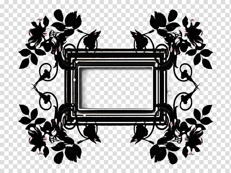 Flower Background Frame, Frames, Drawing, Painting, Film Frame, montage, Rectangle, Blackandwhite transparent background PNG clipart